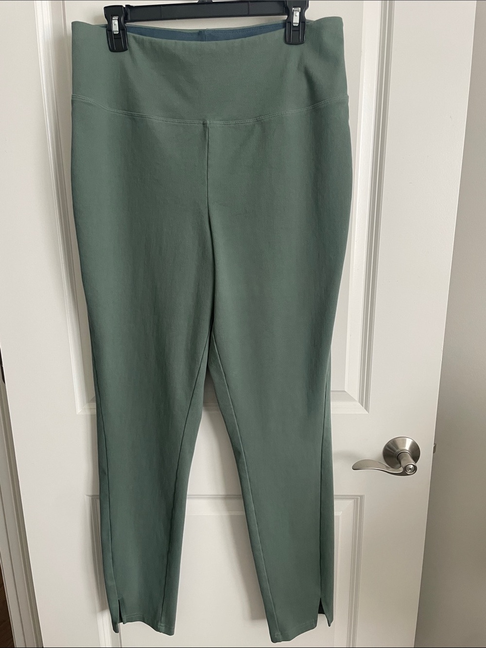 Women with Control Sage Green Pull-On Knit Pants size large tall